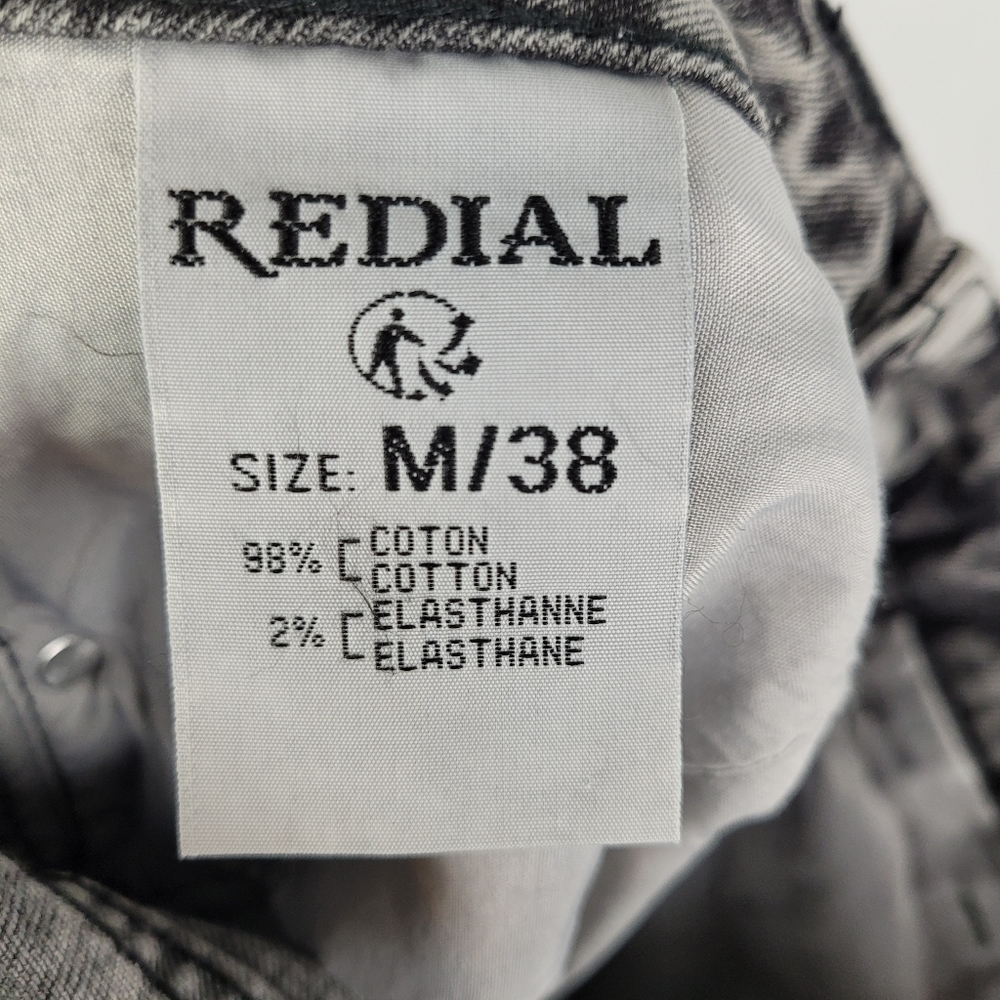 Redial Acid Wash Embellished Studded Tapered Ankle Mom Jeans Women Size 6 - Picture 11 of 16